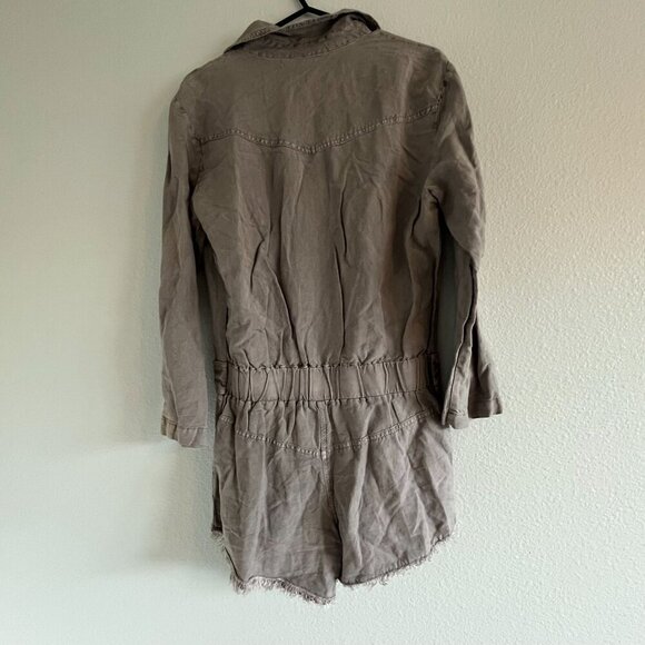 Young Fabulous and Broke River Raw Long Sleeve Romper Dark Gray Size Small‎ - Picture 6 of 7